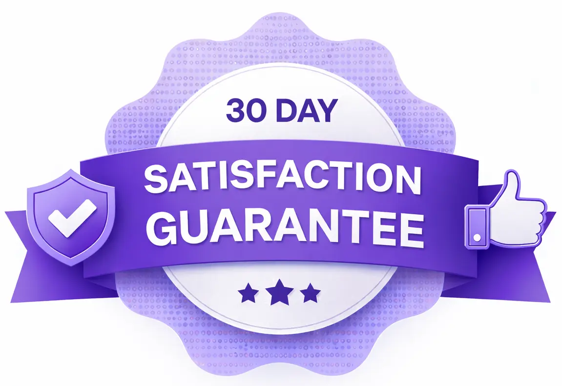 30-day money back guarantee
